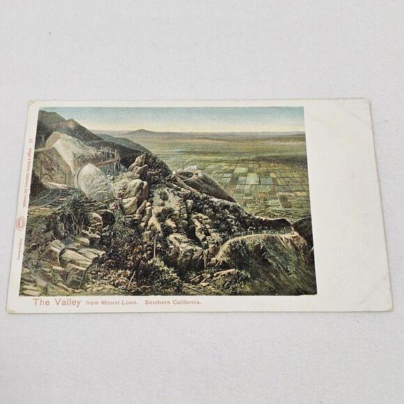 Other - Antique Early 1900s Post Card View Of Valley From Mount Lowe California